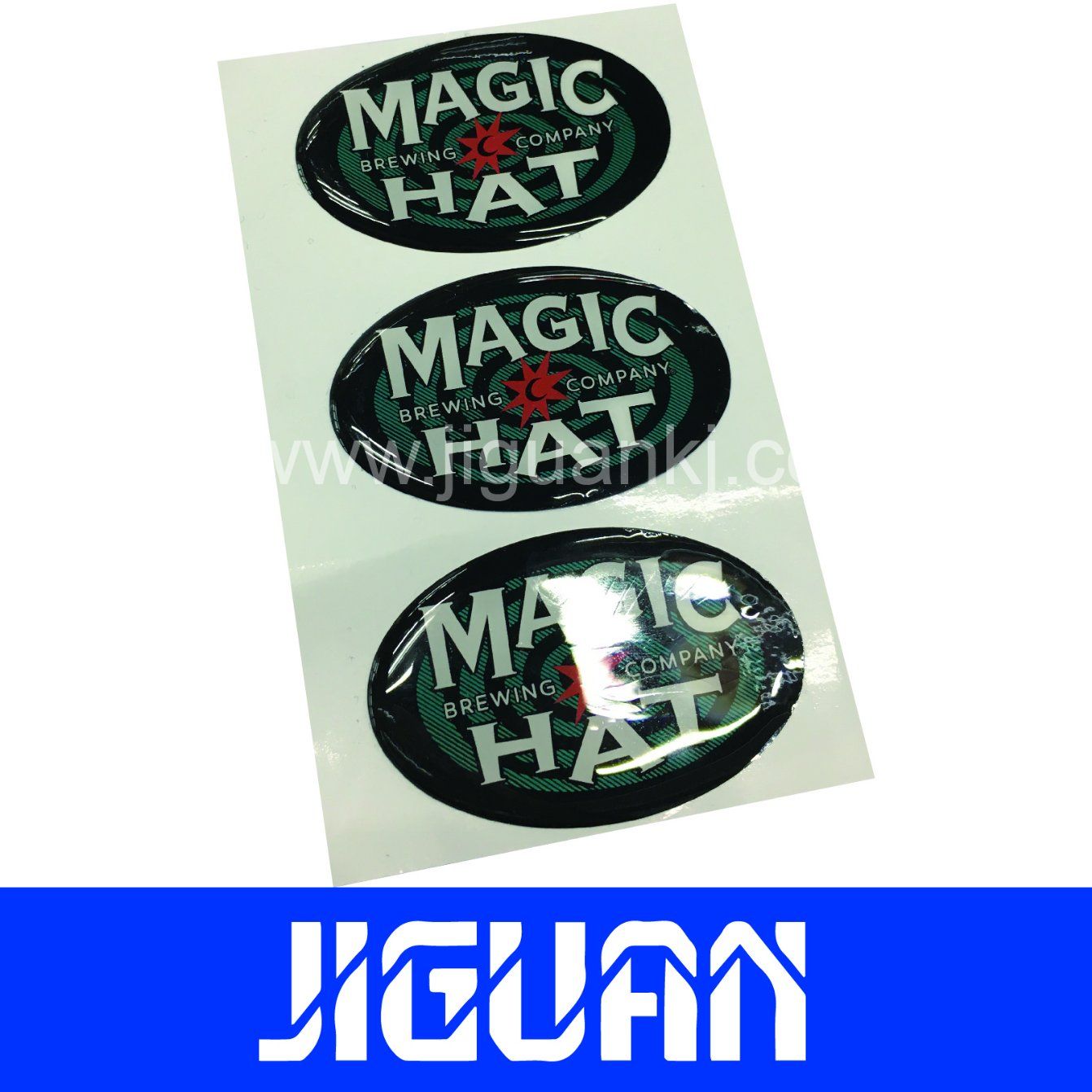 Custom Crystal Button Epoxy Sticker, Dome Resin Sticker