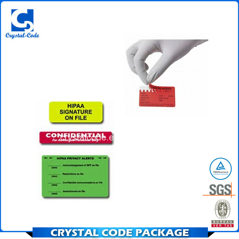 Caterproof Self-Adhesive Medical Labels Stickers