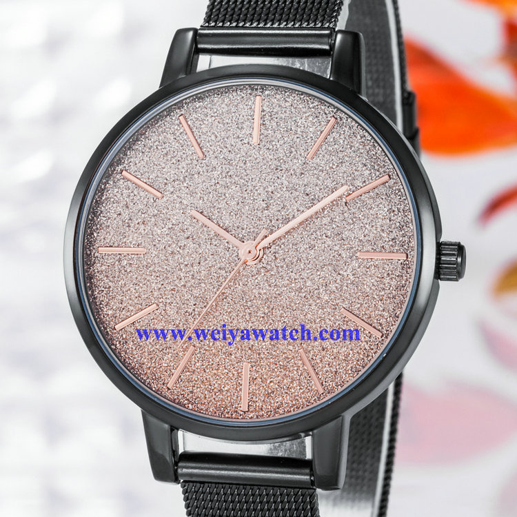 Mesh Alloy Woman Quartz Wist Watch, Lady's Watches OEM Service (WY-17025A)