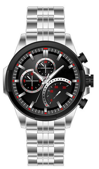 Fashion Sapphire Crystal Glass Stainless Steel Quartz Watch