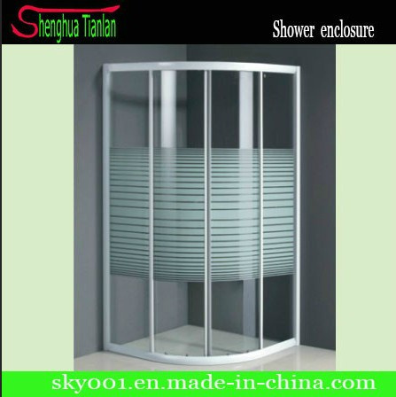 CE RoHS Approved Bypass Bathroom Glass Shower Curtain (TL-512)