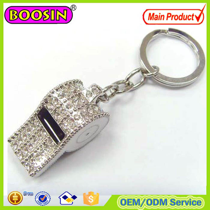 Boosin Exported Custom 3D Whistling Keychain Crystal Whistling Keychain for Sale #105253