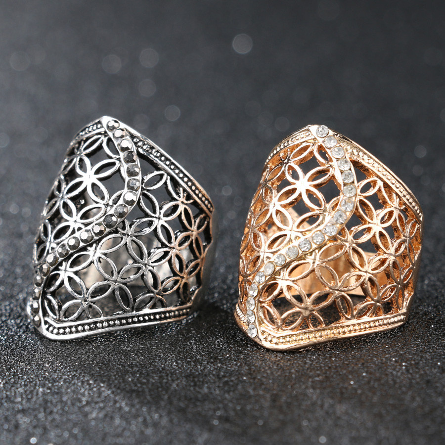 Free Shipping Fashion Hollow Big Ring for Women