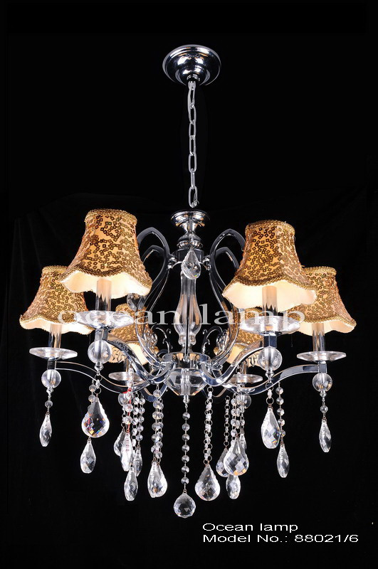 Classic Antique K9 Crystal Candle Chandelier (88021-6)