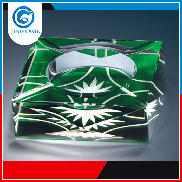Clearwhite Crystal Glass Ashtray for Custom Size