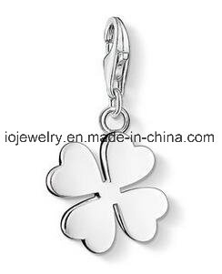 Silver Charm Jewelry Lucky Clover Bead