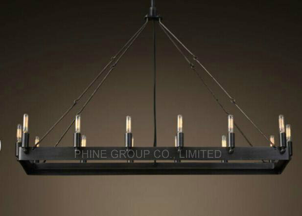Square Modern Certification Decorative Pendant Lamp for Home or Hotel