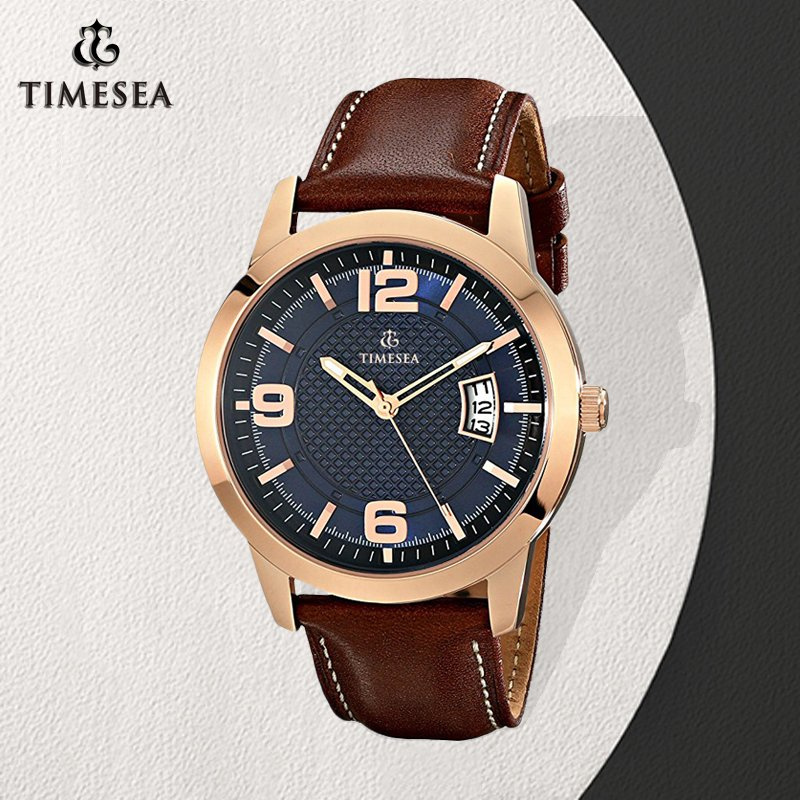 Skillful Design Water Resistant Quartz Watches with Rose Gold Plating 72038