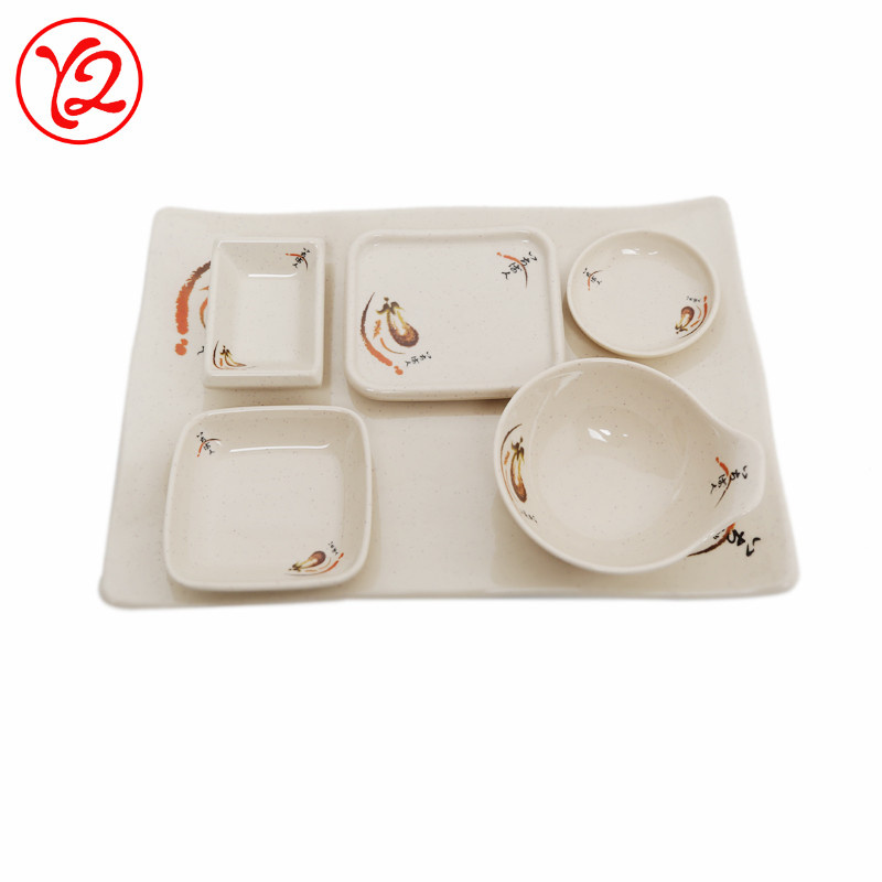 Melamine Dinnerware with Flower Design