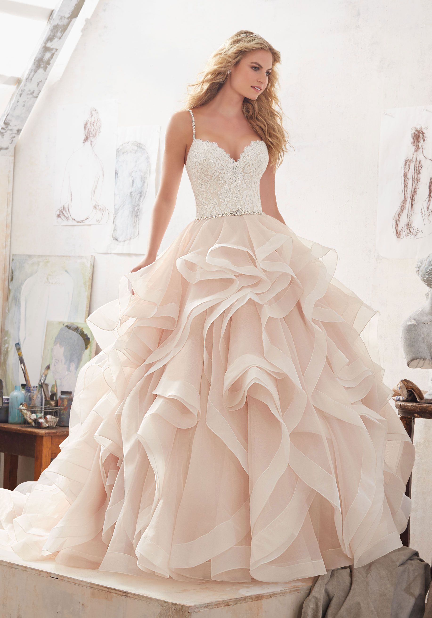 Amelie Rocky 2018 Lace Bridal Dresses Wedding Ball Gowns