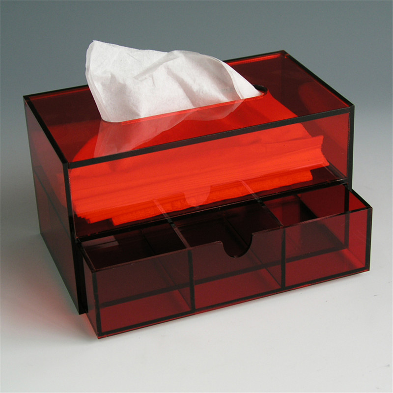 Perxpex Custom Printed Tissue Box Acrylic Napkin Box