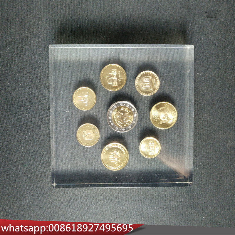 High Transparent Lucite Coin Embedment