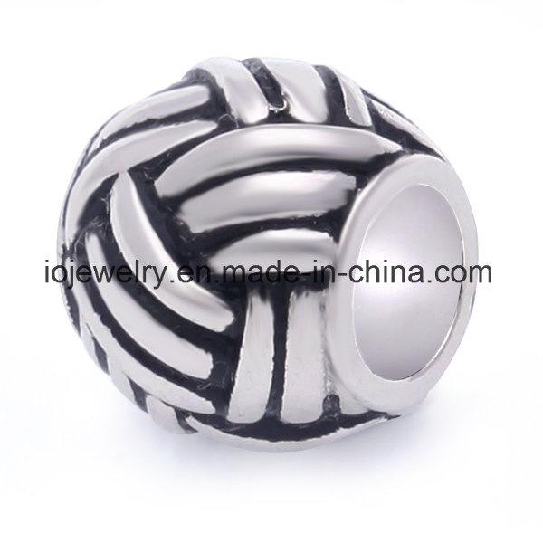 Black Coated Surgical Steel Bead