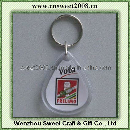Custom Drop Shape Crystal Key Chain (KYC23055)