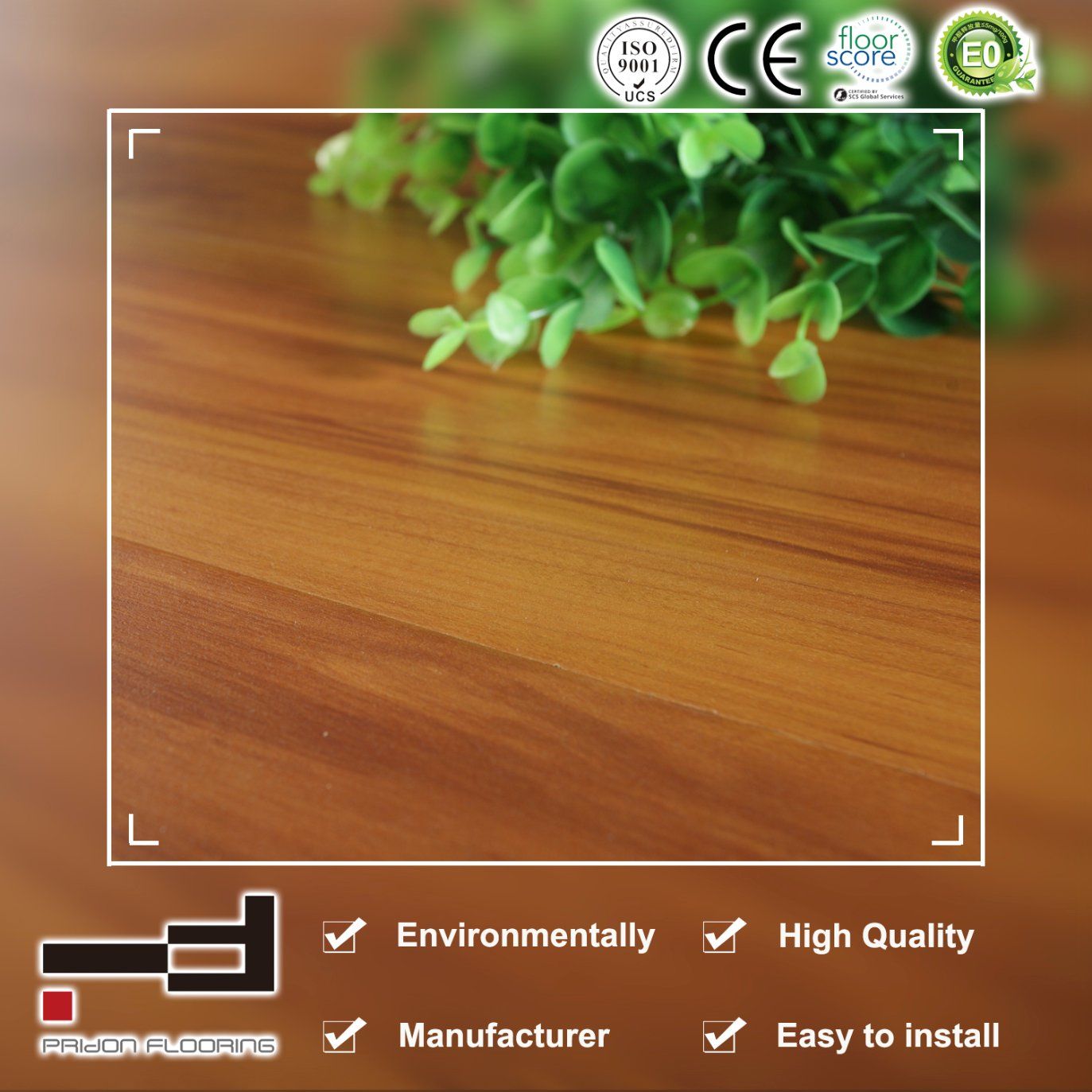 8mm Beech Embossed Crystal Waxed Waterproof HDF German Technology Laminate Flooring