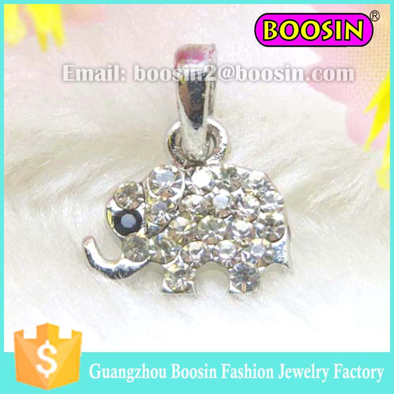 Little Rhinestone Elephant Pendant Jewelry #13672