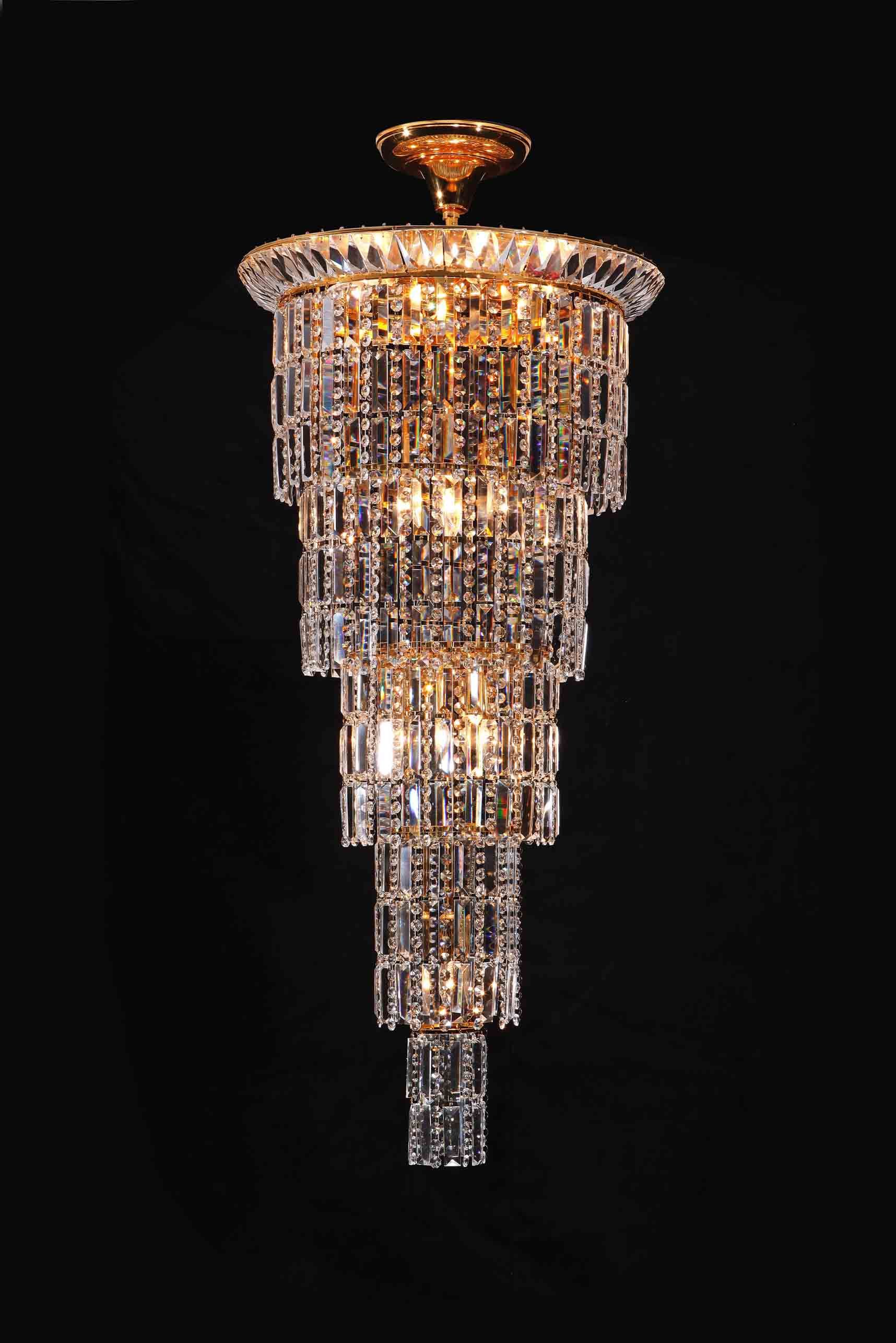 Hotel Lobby Hanging Chandelier Crystal (90305 L13)