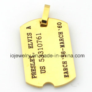 Square Tag for Logo Engraving Pendant