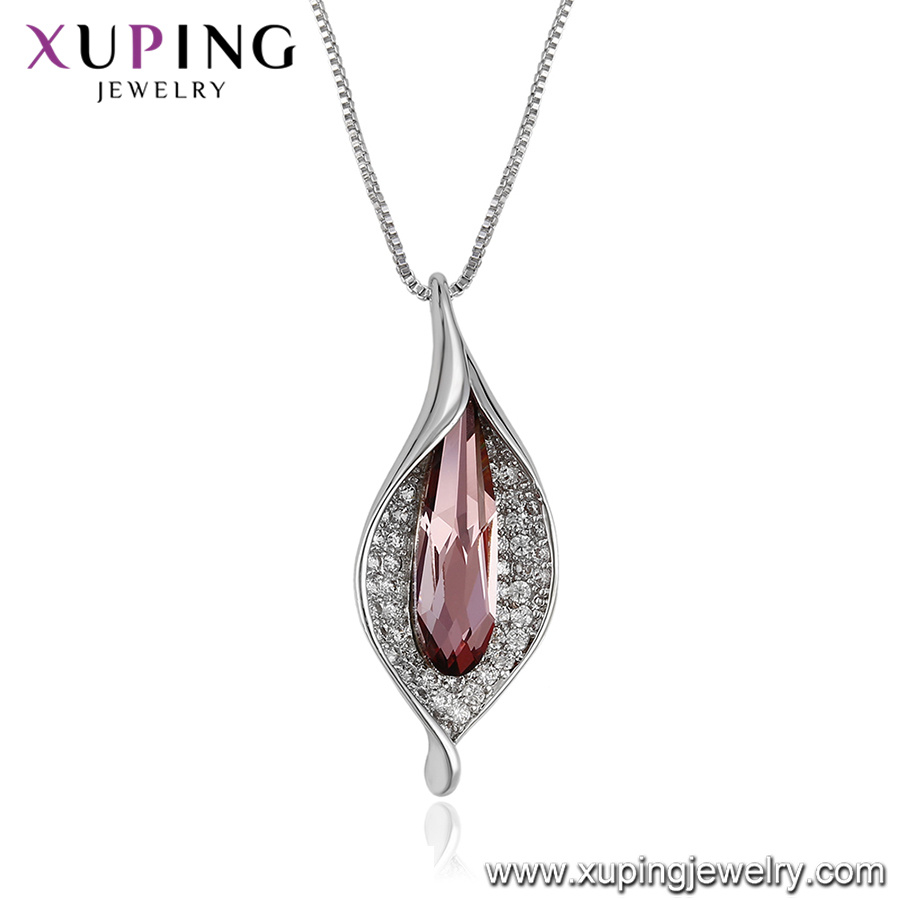 43366 Xuping Fashion Pendant Necklace with Crystals From Swarovski Lovely Pendant Necklace