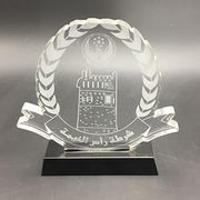 Grain Crystal Trophy on Black Base