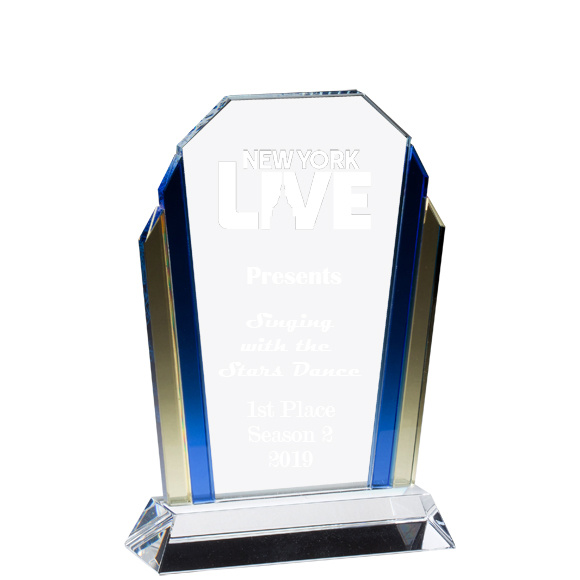Crystal Trophy Rectangular