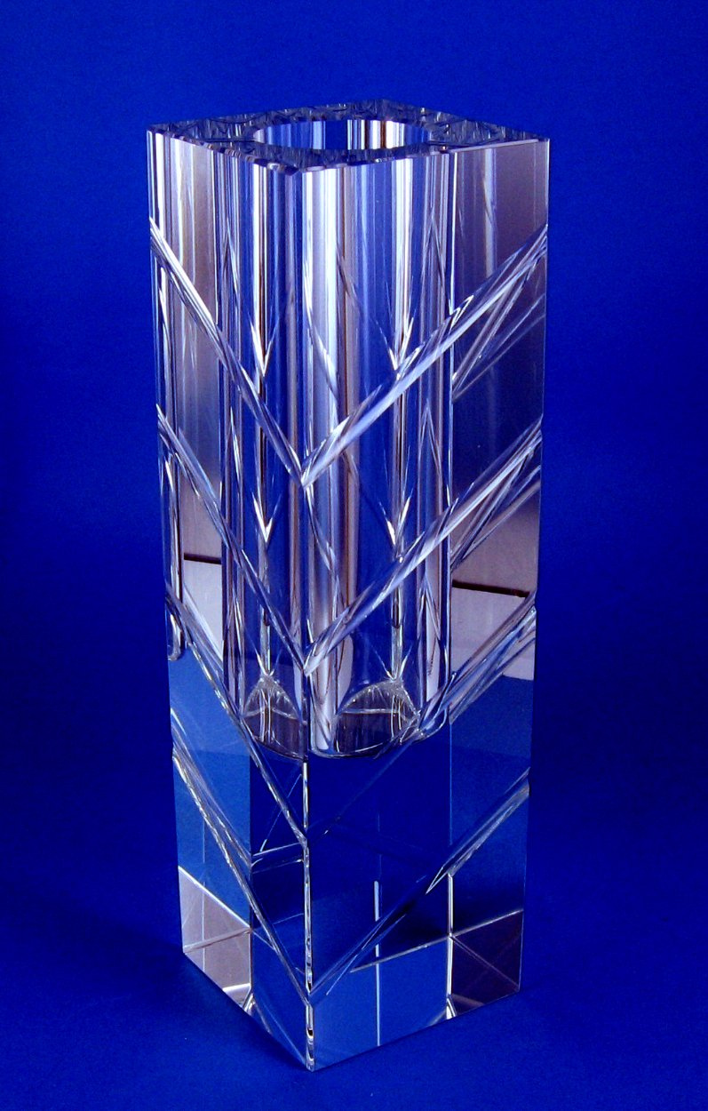 Crystal Pen Holder-Blue Base