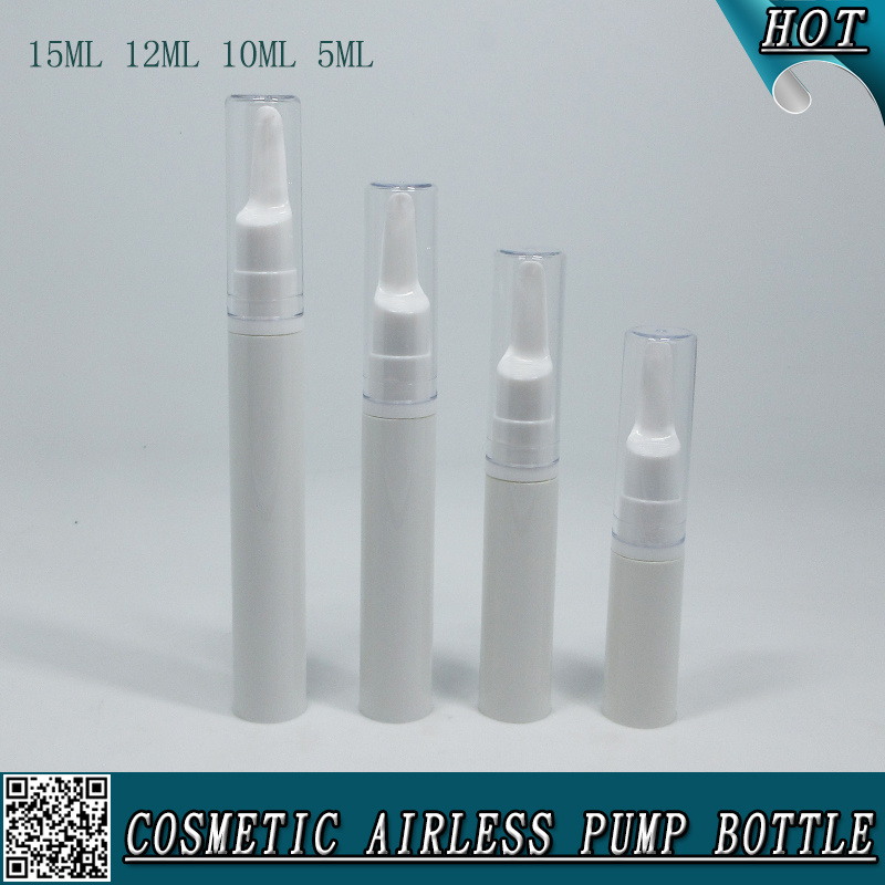 5ml 10ml 12ml 15ml Cosmetic Airless Pump Bottle for Eye Serum Cream