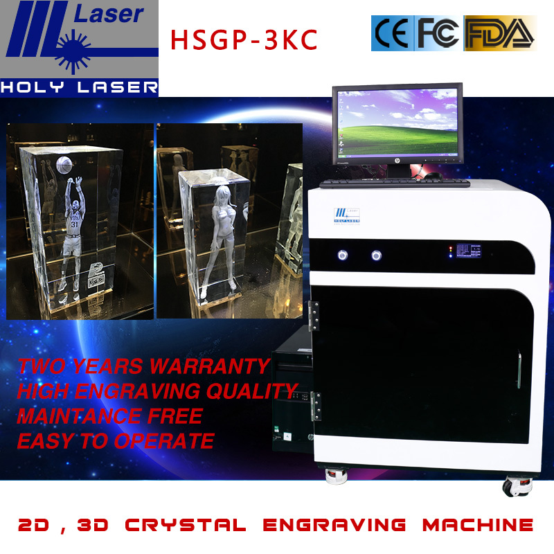 Laser Engraving Machine for Engraving 2D or 3D Patterns in Crystal