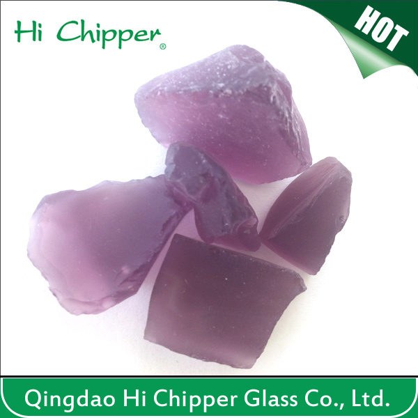 Purple Landsacping Natural Sea Glass Rocks