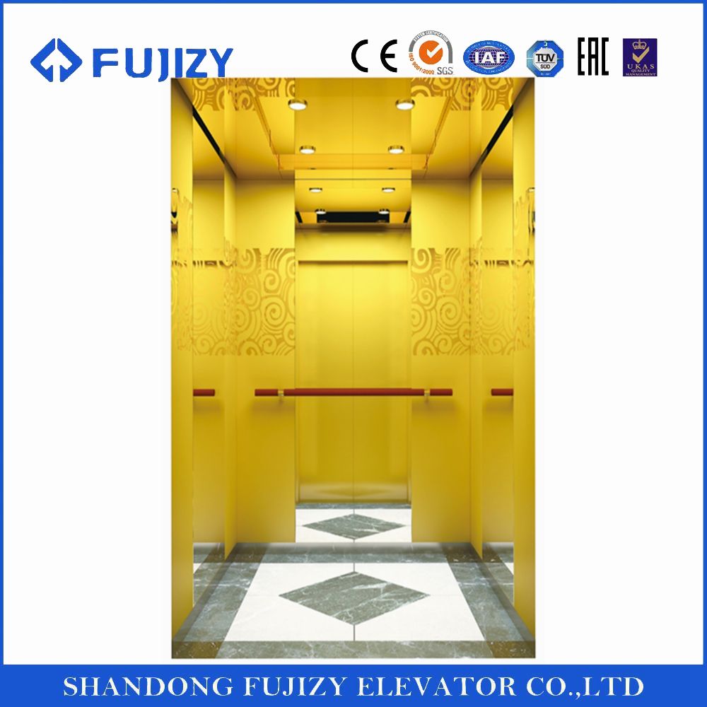 Fujziy Panoramic Elevator with 630kg, 1.5m/S