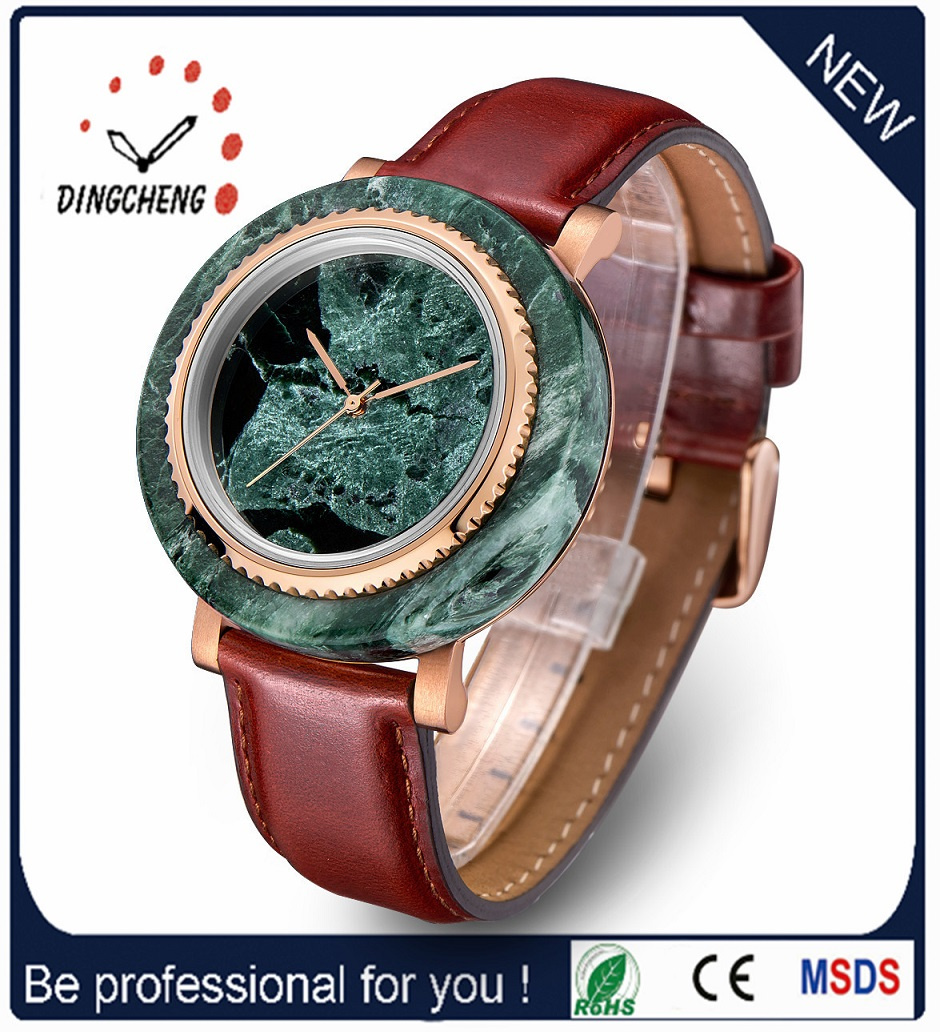 Classic Marble Case and Dial Stainles Steel Case Quartz Men Watch
