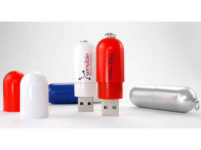 Creative Colorful Plastic Capsule Pill USB Flash Drive Pen Drive with Custom Logo
