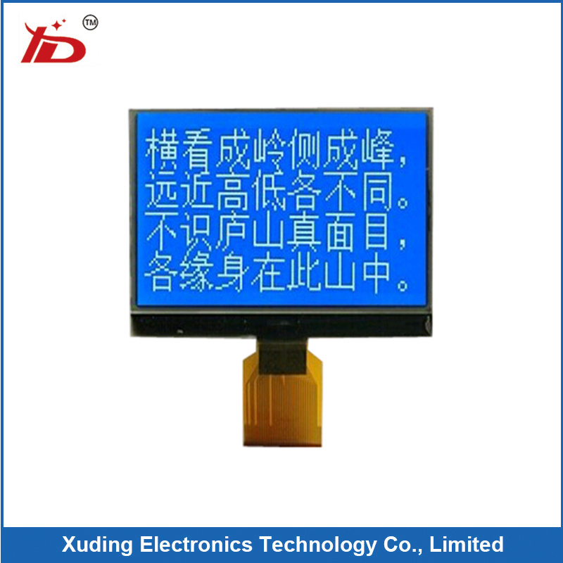 128*128 Cog Stn Blue LCD Display Panel Characters and Graphics Moudle