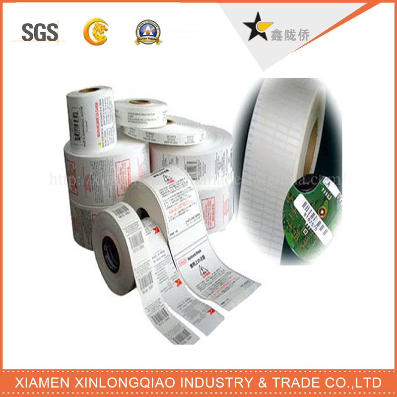 Label Printing Transparent Plastic PVC Glass Adhesive Paper Barcode Sticker