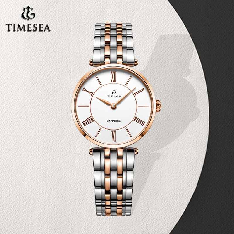Simple Ladies Round Dial Shape Stainless Steel Fashion Watch 71292