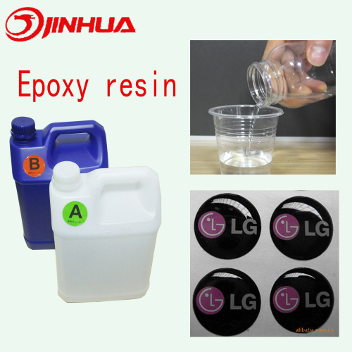 Soft Clear Two Parts Epoxy Resin Glue for Sticker Making (607A/B)