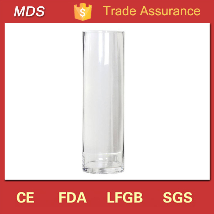 Glass Material Cylinder Crystal Vase Tall Plexiglass Flower Vase