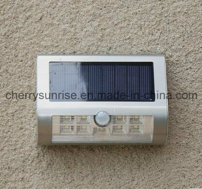 Solar Power Wall Mount 9LED Outdoor Garden Landscape Fence Yard Path Light Lamp