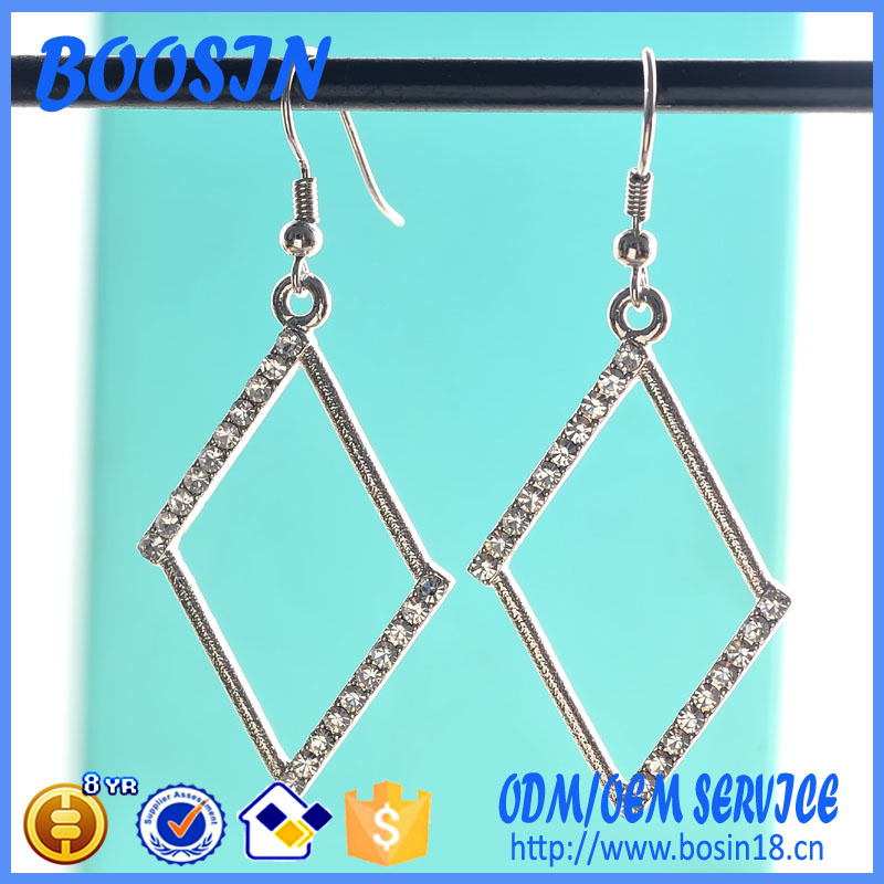 Cheap Non-Allergic Silver Drop Earrings