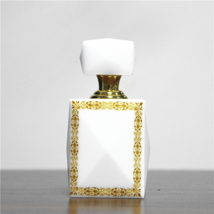 White 12ml Crystal Perfume Oil Bottle Pocket Size