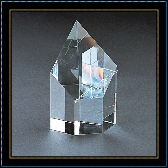 Top Slant Blank Crystal Block for Engraving
