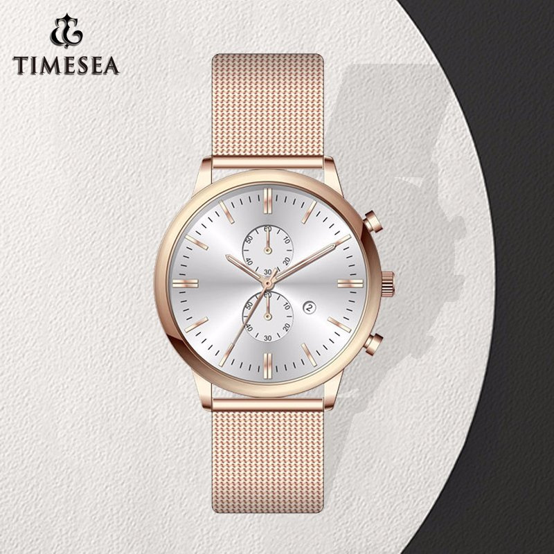 Promotion Stainless Steel Fashion Lady Men's Quartz Wrist Watch 72938