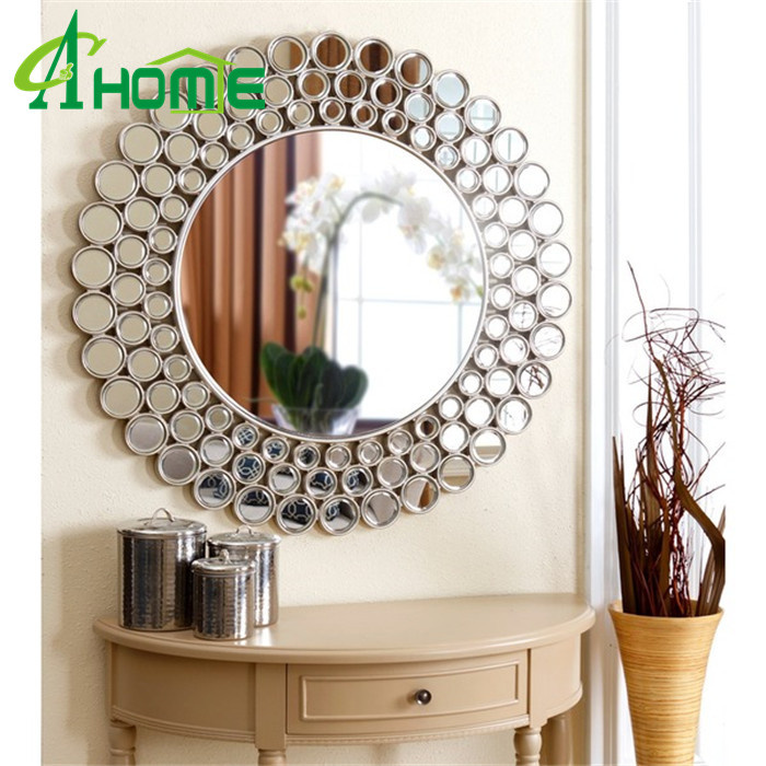 Round Handmade Cheap Mirror Spell Wall Mirror