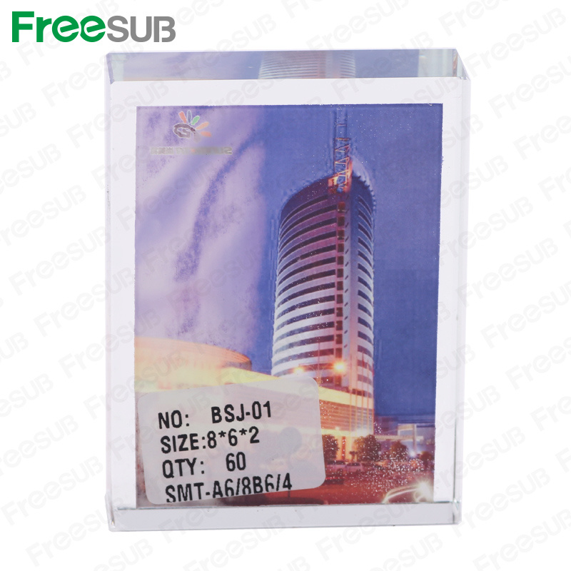 Freesub Sublimation Photo Printing Cube Gift Crystal (BSJ-01)