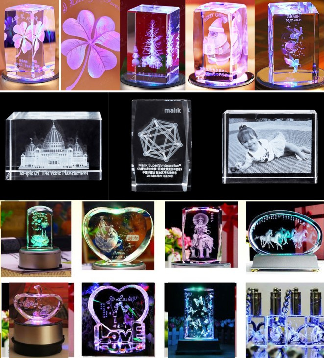 Economic 3D Laser Glass Inner Engraving Machine (HSGP-2KD)