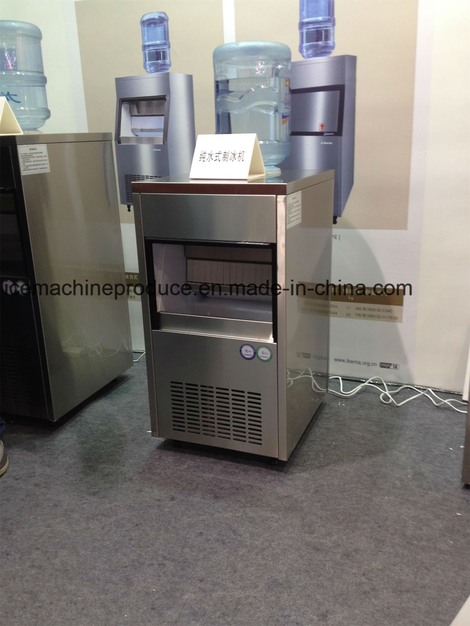 Movable 35kgs Ice Machine with Self-Feed Function
