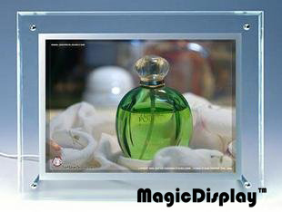 Slim Crystal Display Picture Frame for Shop Counter