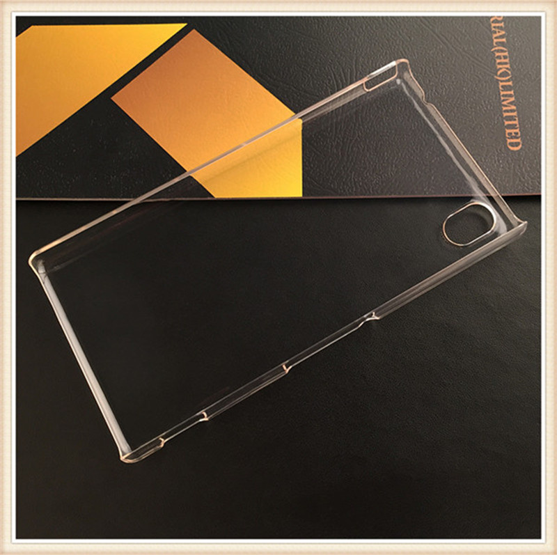 Crystal Plain PC Mobile Phone Cover Case for Sony M4