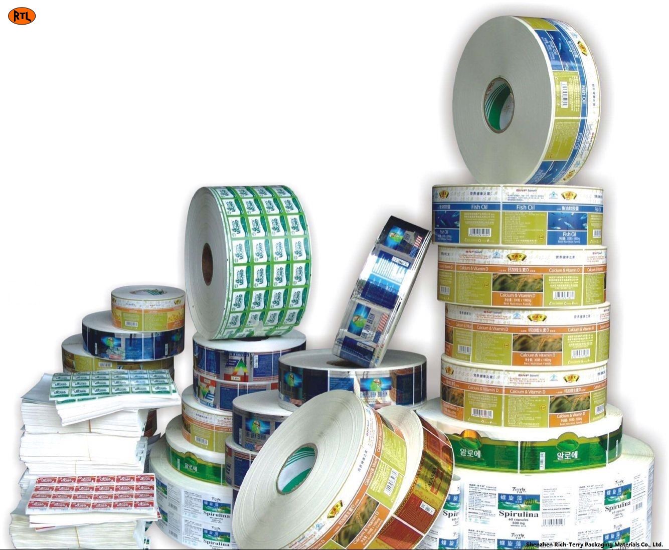 PVC Pet UV Resistant Waterproof Printing Self Adhesive Label
