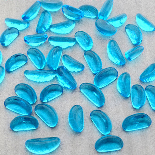 Sea Blue Crystal Glass Cashew